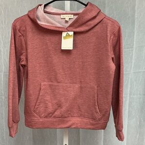 Crown of Hearts Cozy Rose Hoodie Heather for Girls.